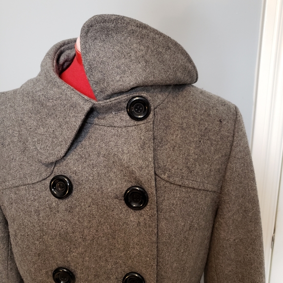 Grey wool coat - Picture 3 of 10